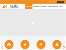 Tablet Screenshot of maghrebia.com.tn